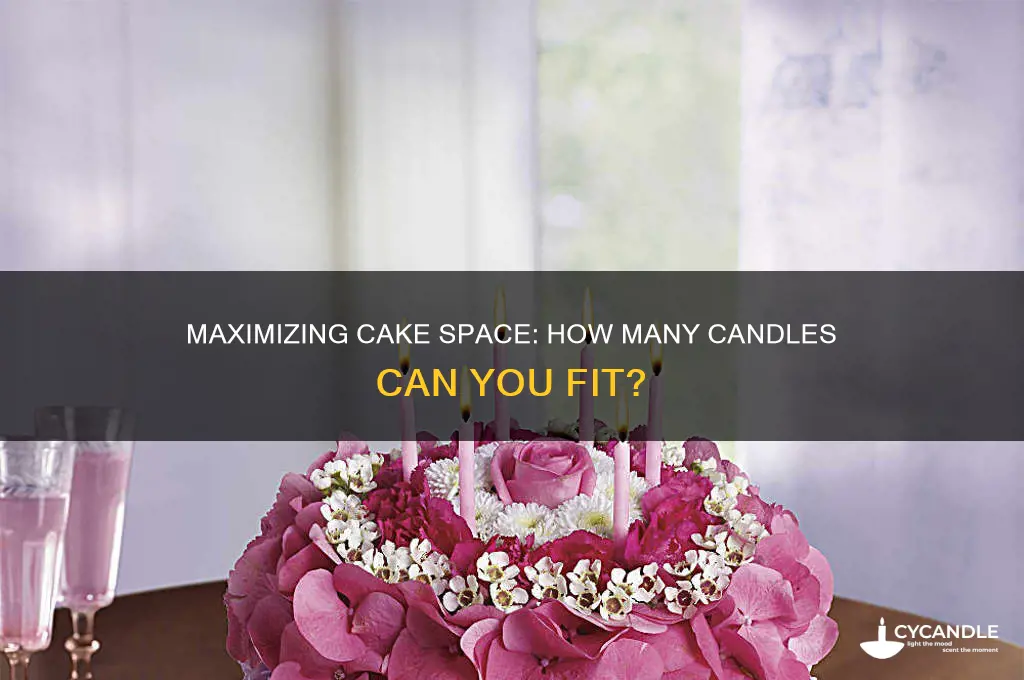 how many candles can you fit on a cake