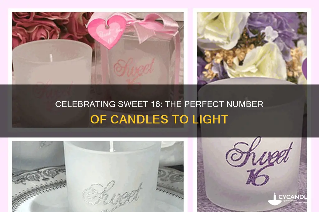 how many candles do you light for a sweet 16