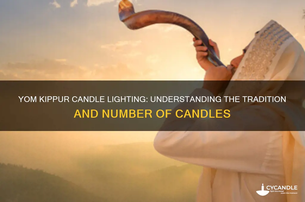 how many candles do you light for yom kippur