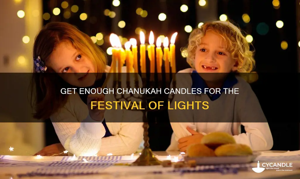 how many candles do you need for all of chanukah