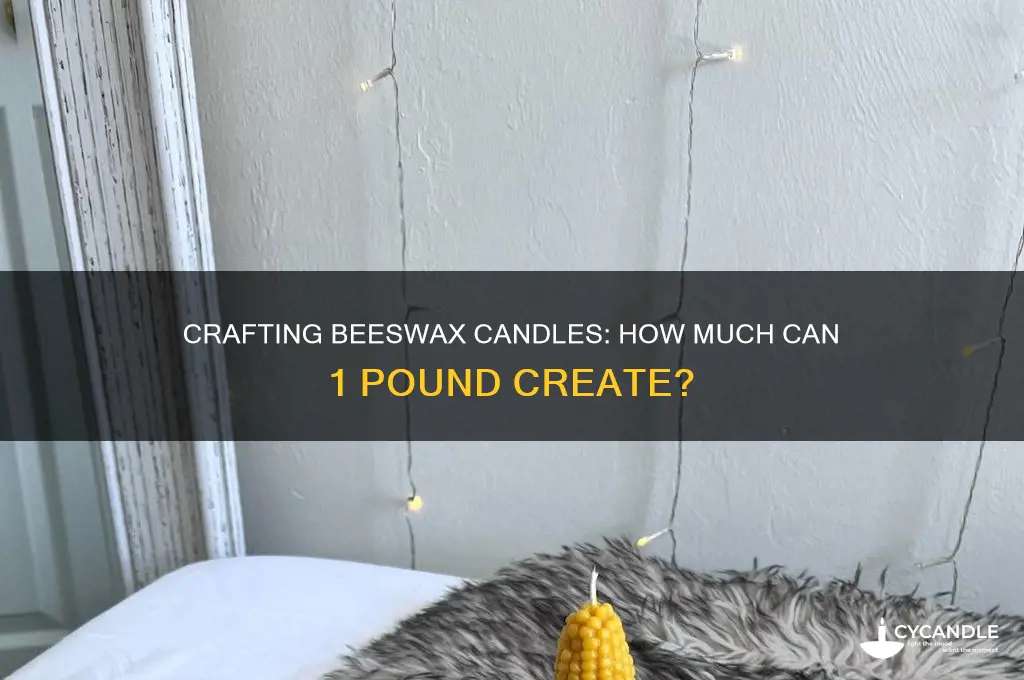how many candles does 1 pound beeswax make