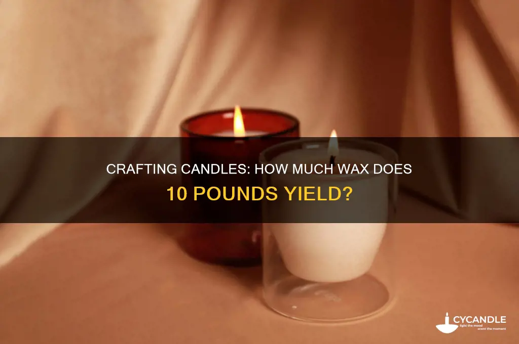 how many candles does 10 lbs make