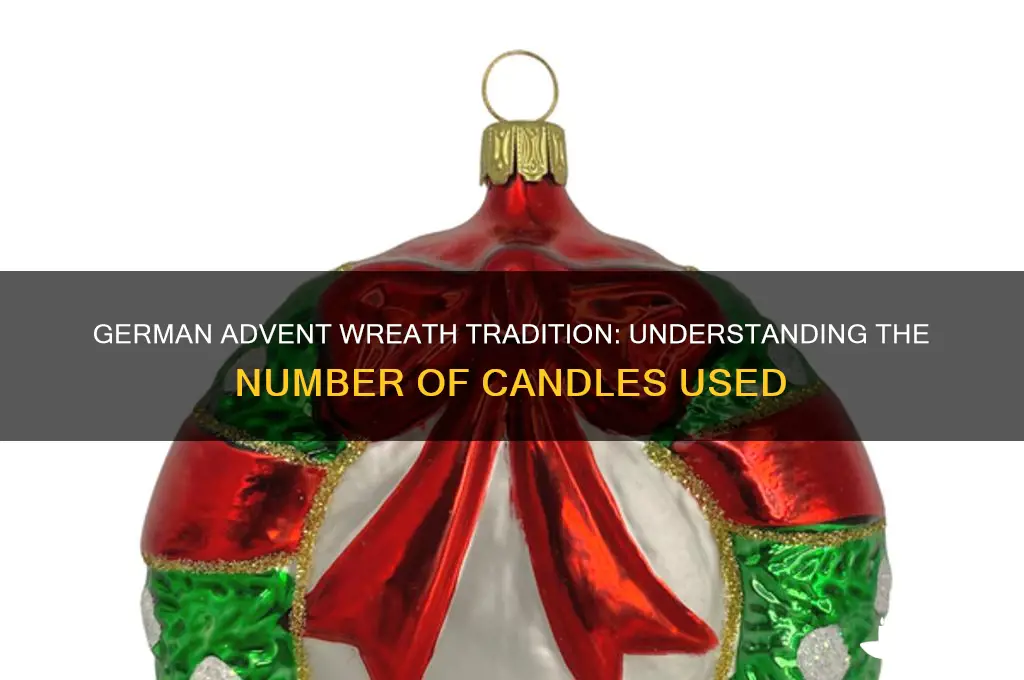 how many candles does a german advent wreath have