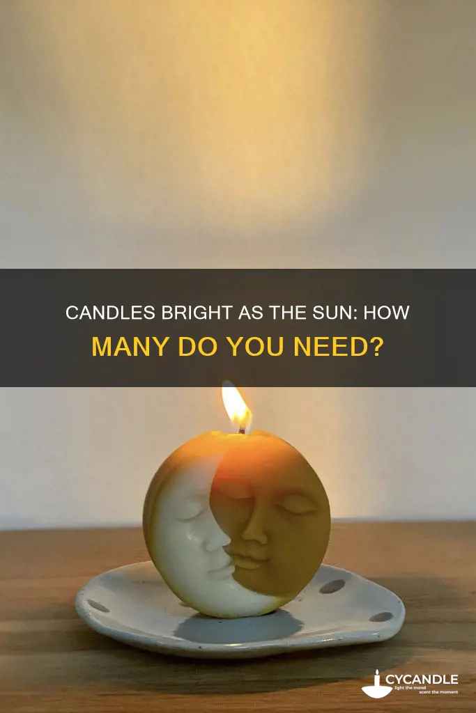 how many candles equal the sun