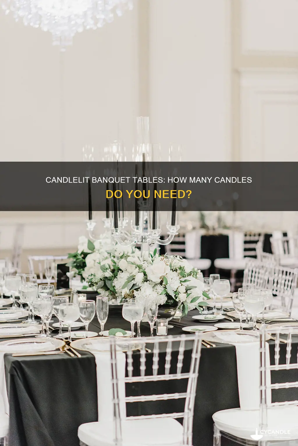 how many candles for banquet tables