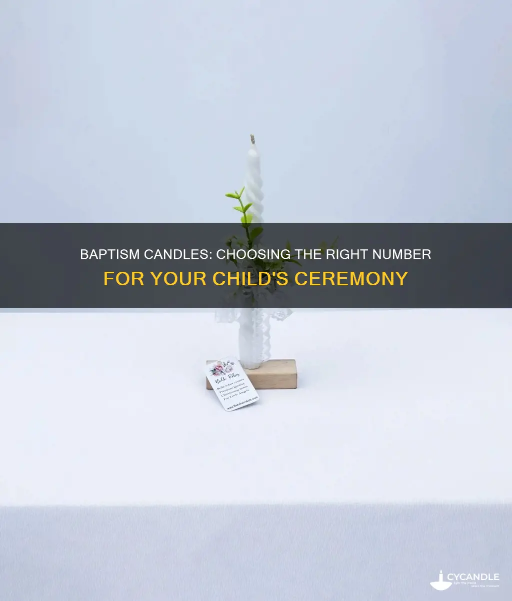 how many candles for baptism