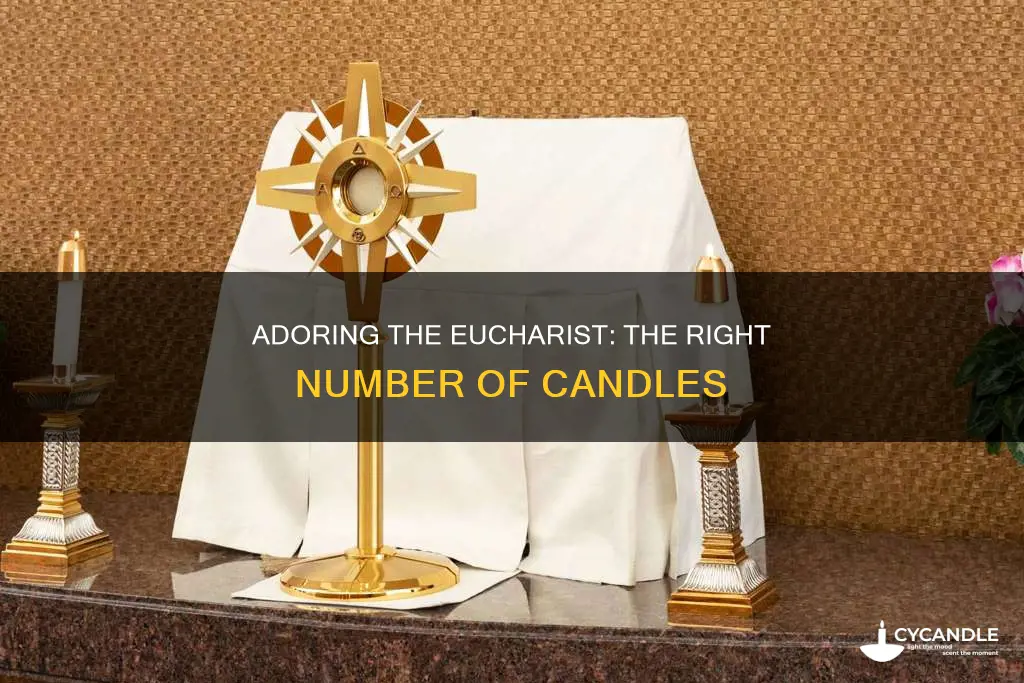 how many candles for eucharistic adoration
