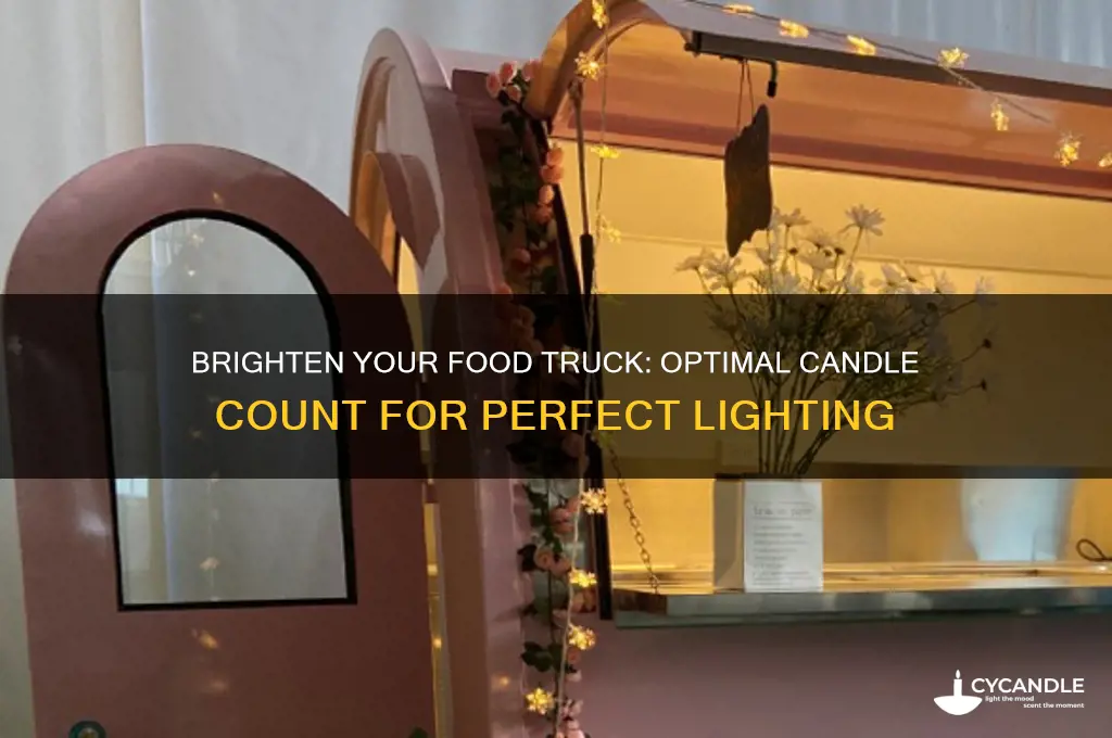 how many candles for food truck lighting