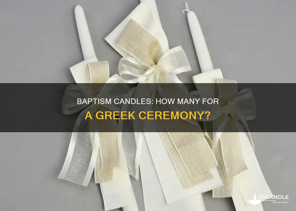 how many candles for greek baptism