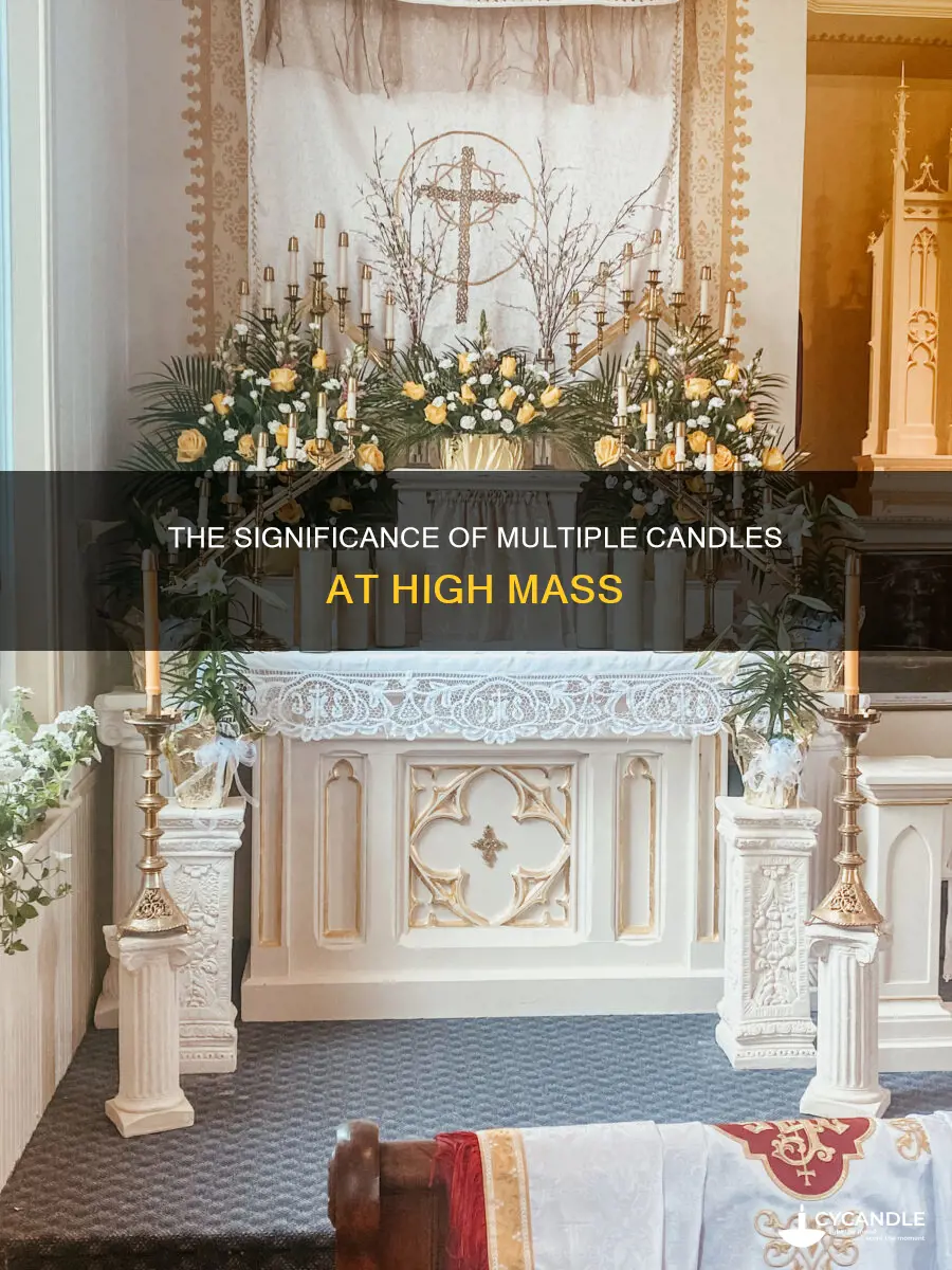 how many candles for high mass