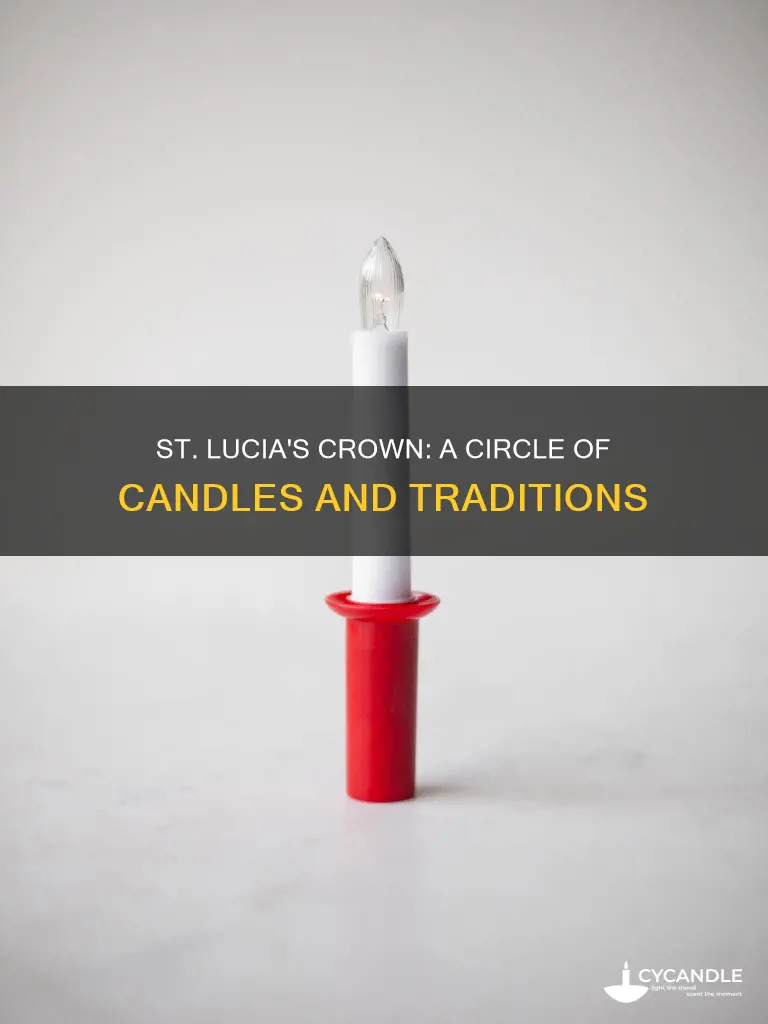 how many candles in st lucia crown