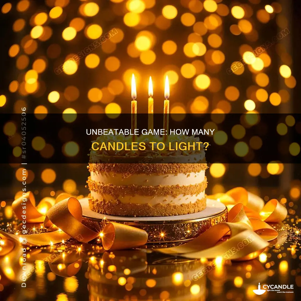 how many candles lit on the cake unbeatable game