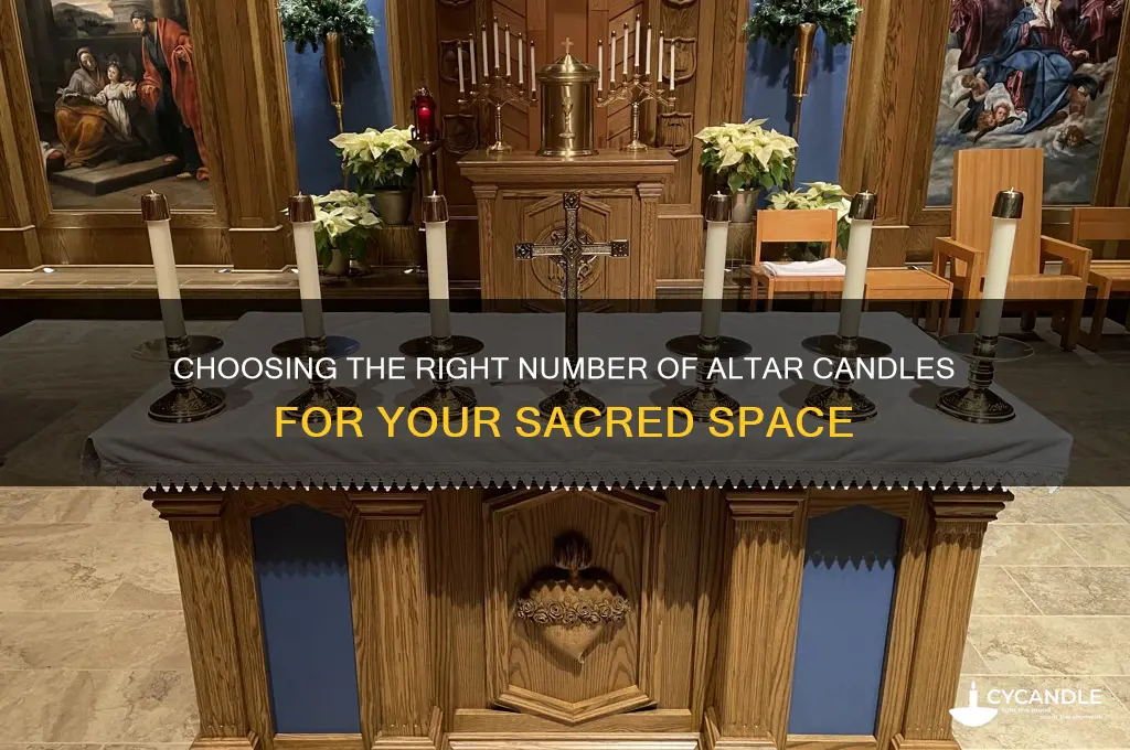 how many candles should i light for my altar