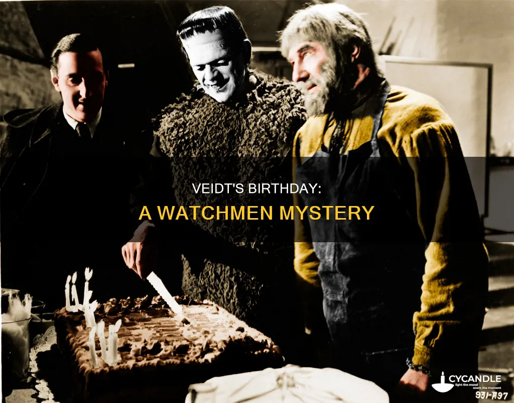 how many candles were on veights cake watchmen