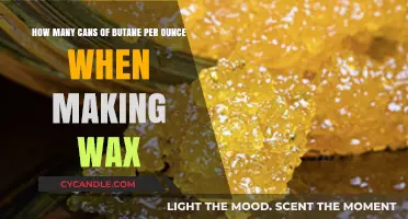 Butane Usage Guide: Cans Needed for Wax Making per Ounce