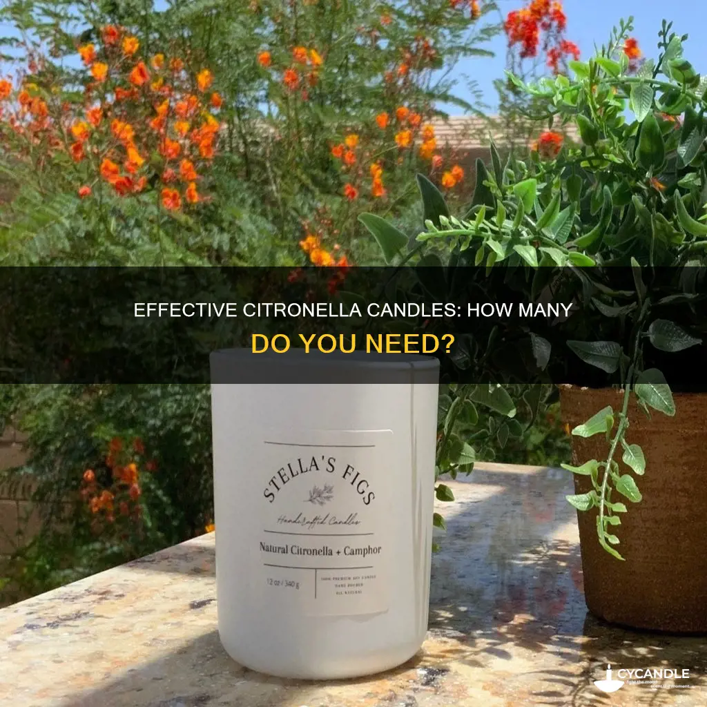 how many citronella candles do i need