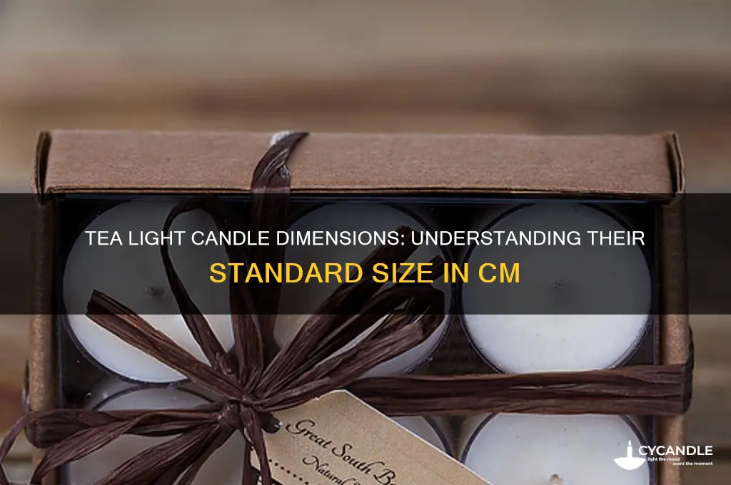 how many cm is a tea light candle