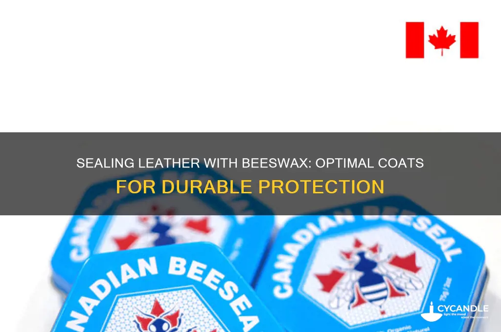 how many coats of beeswax is needed to seal leather