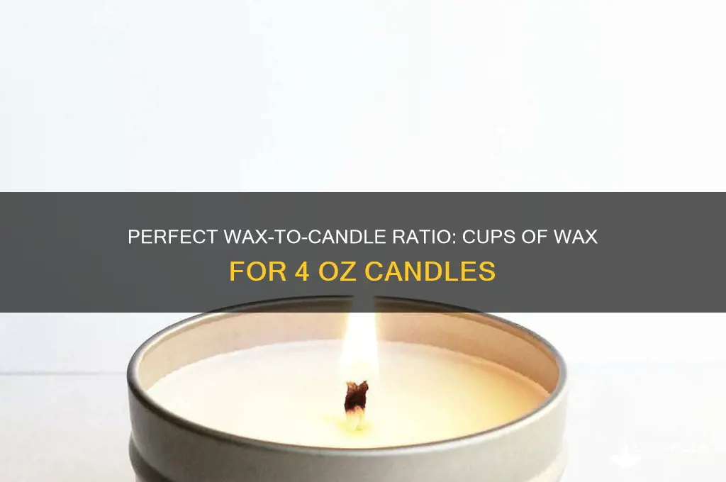 how many cups of wax for 4 oz candle