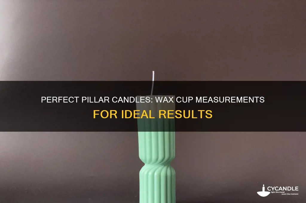 how many cups of wax for pillar candle