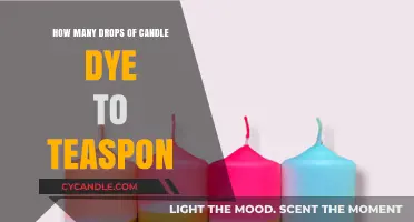 Candle Dye: Drops to Teaspoon Ratio