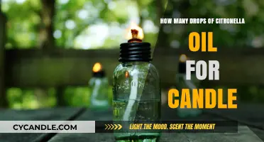 Citronella Oil Drops: How Much for Your Candle?