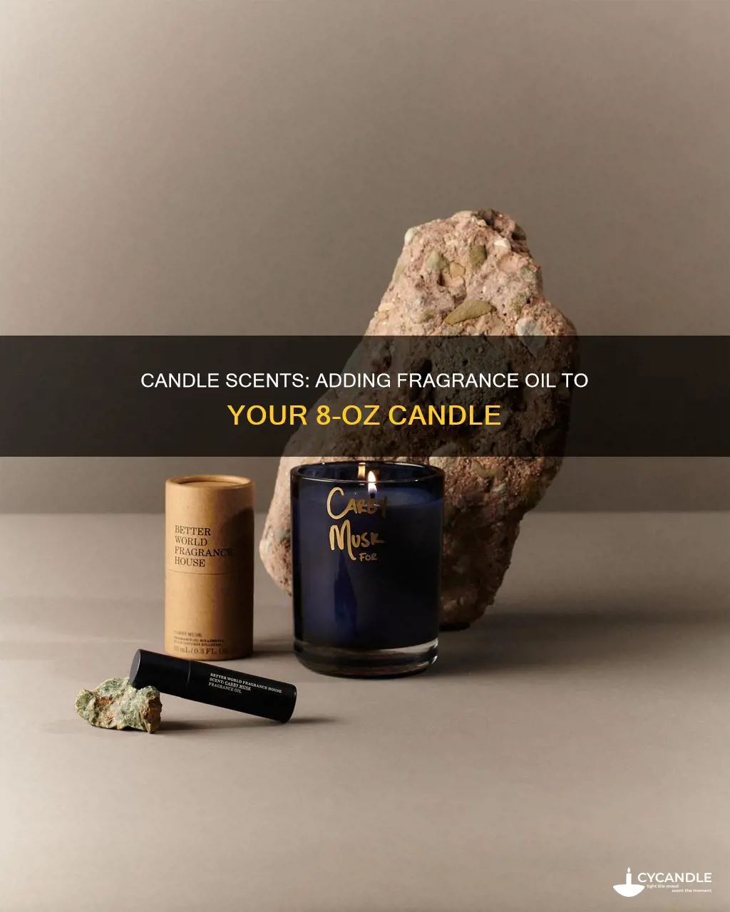 how many drops of fragrance oil in 8 oz candle