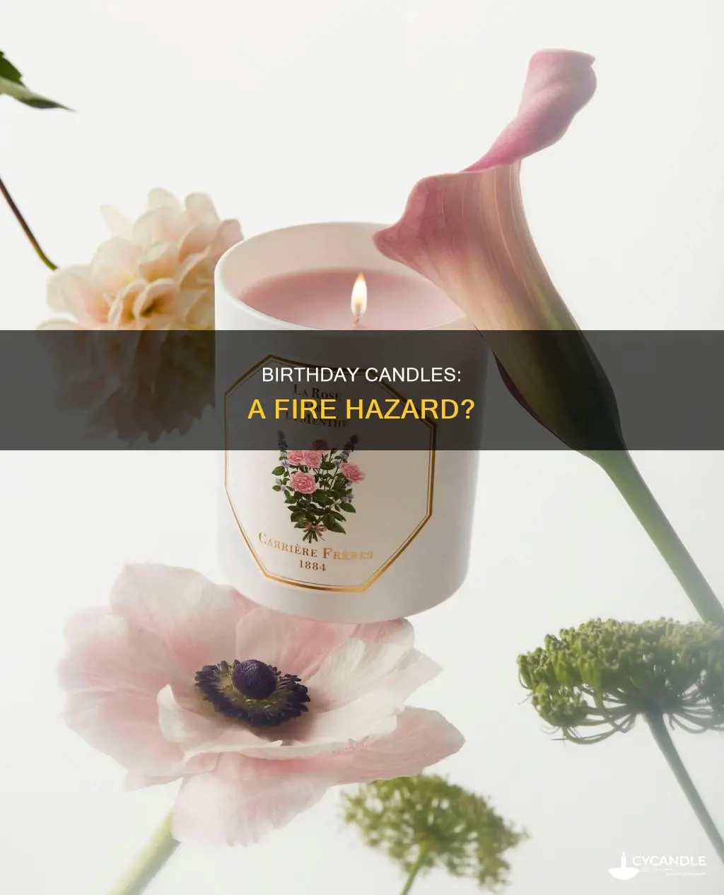 how many fires are started by birthday candles
