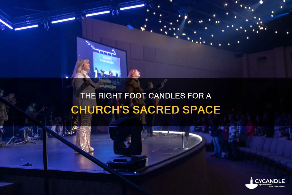how many foot candles for a church