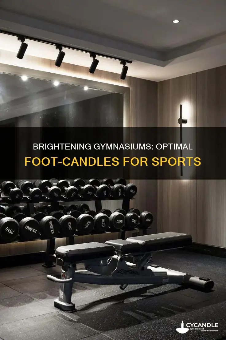 how many foot candles for a gymnasium