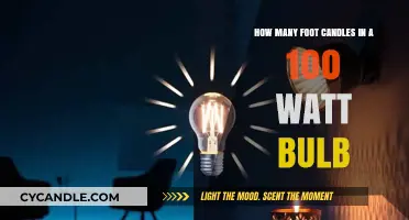 Brighten Your Space: 100-Watt Bulb Foot Candles