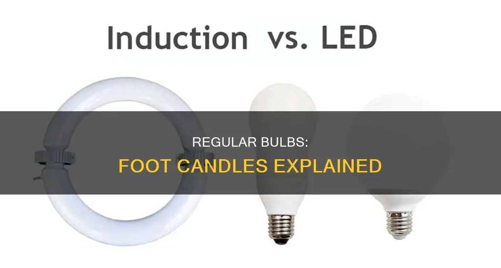 how many foot candles is a regular bulb