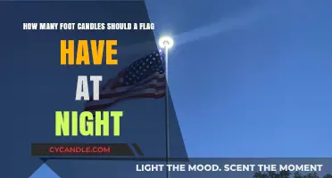 Brighten Your Flag with Foot Candles at Night