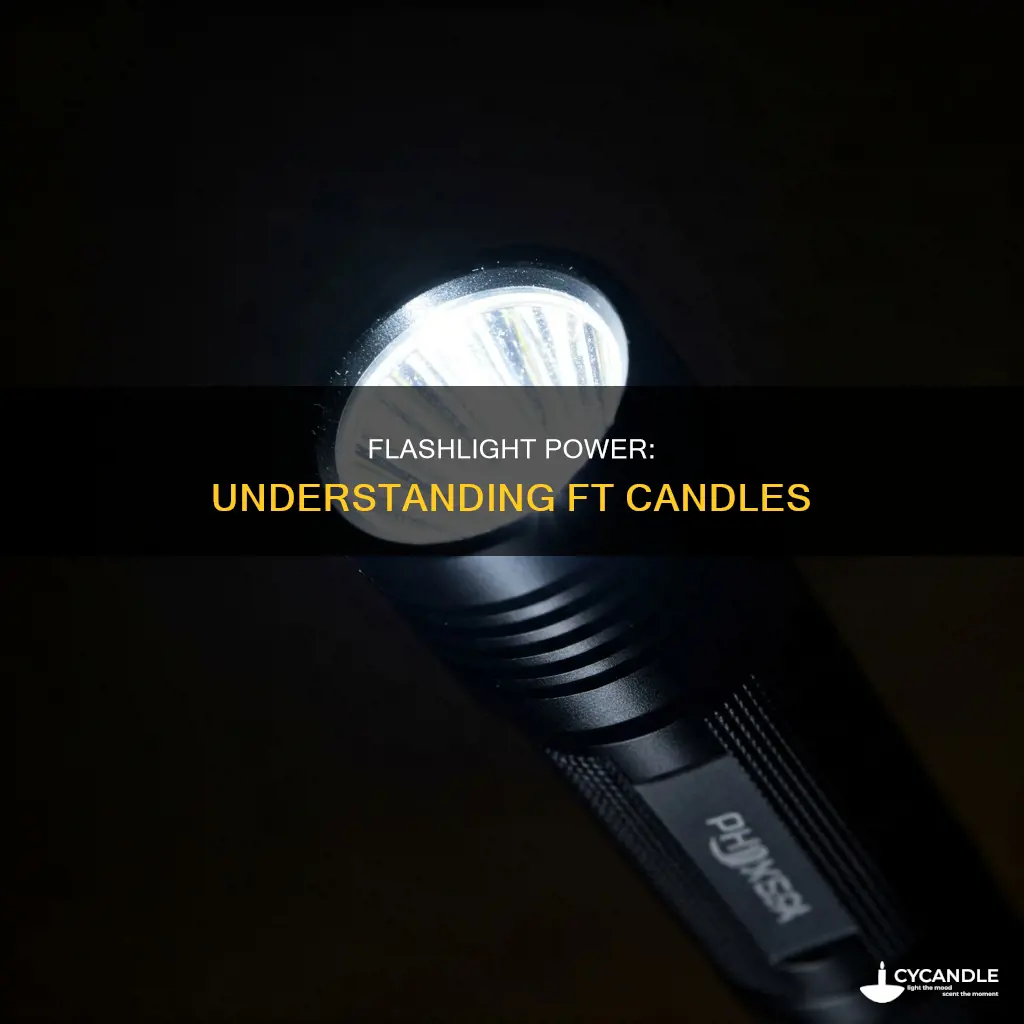 how many ft candles flashlight
