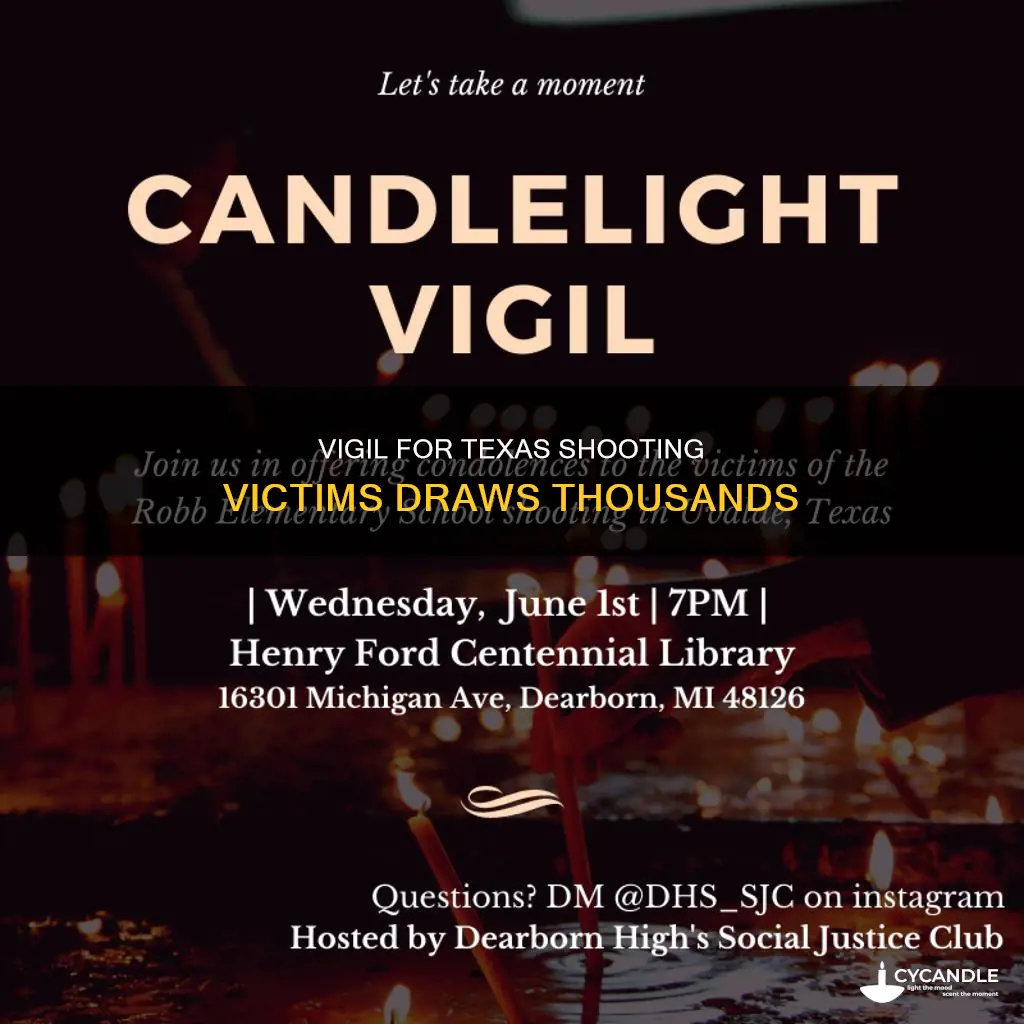 how many gathered as candle vigil for texas shooting victims