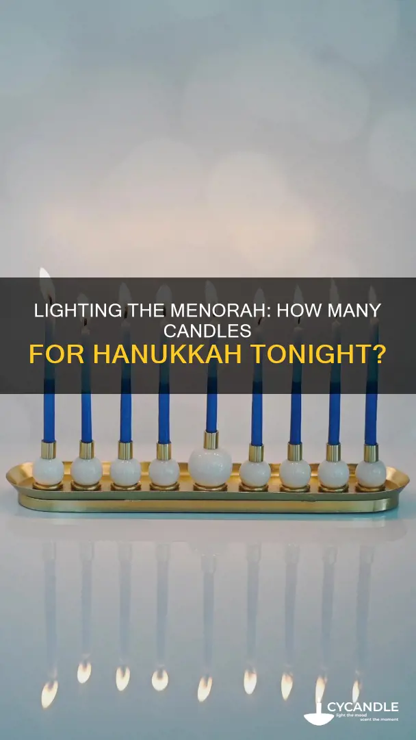 how many hannukah candles tonight