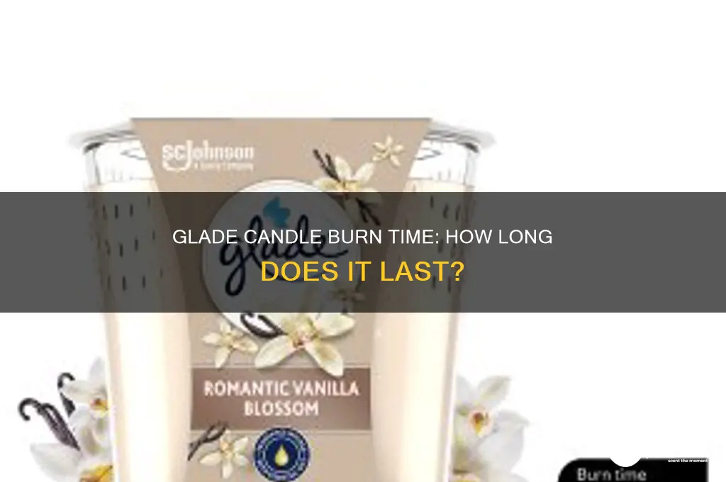 how many hours does a glade candle burn