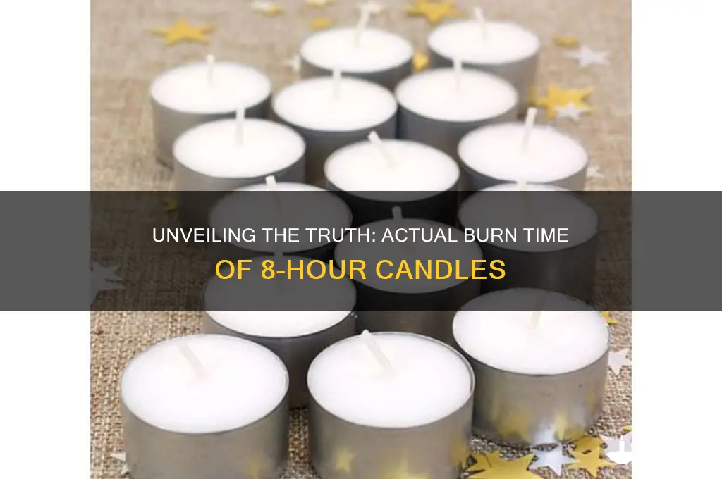 how many hours does an 8 hour candle burn for