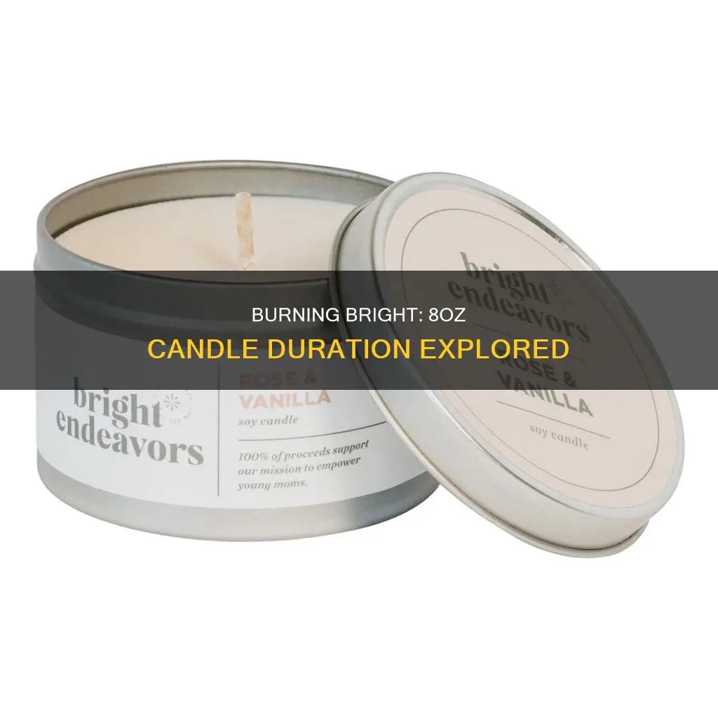 how many hours for an 8oz candle