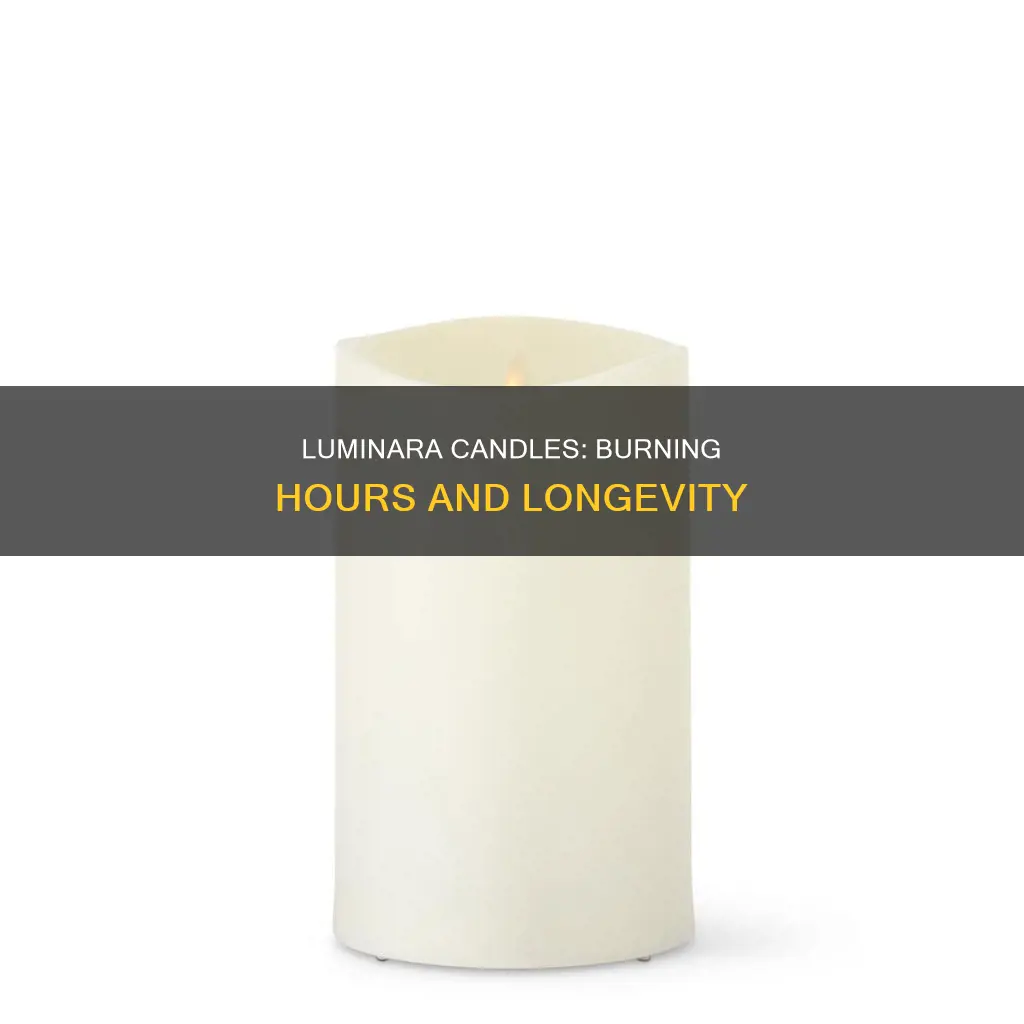 how many hours on luminara candles