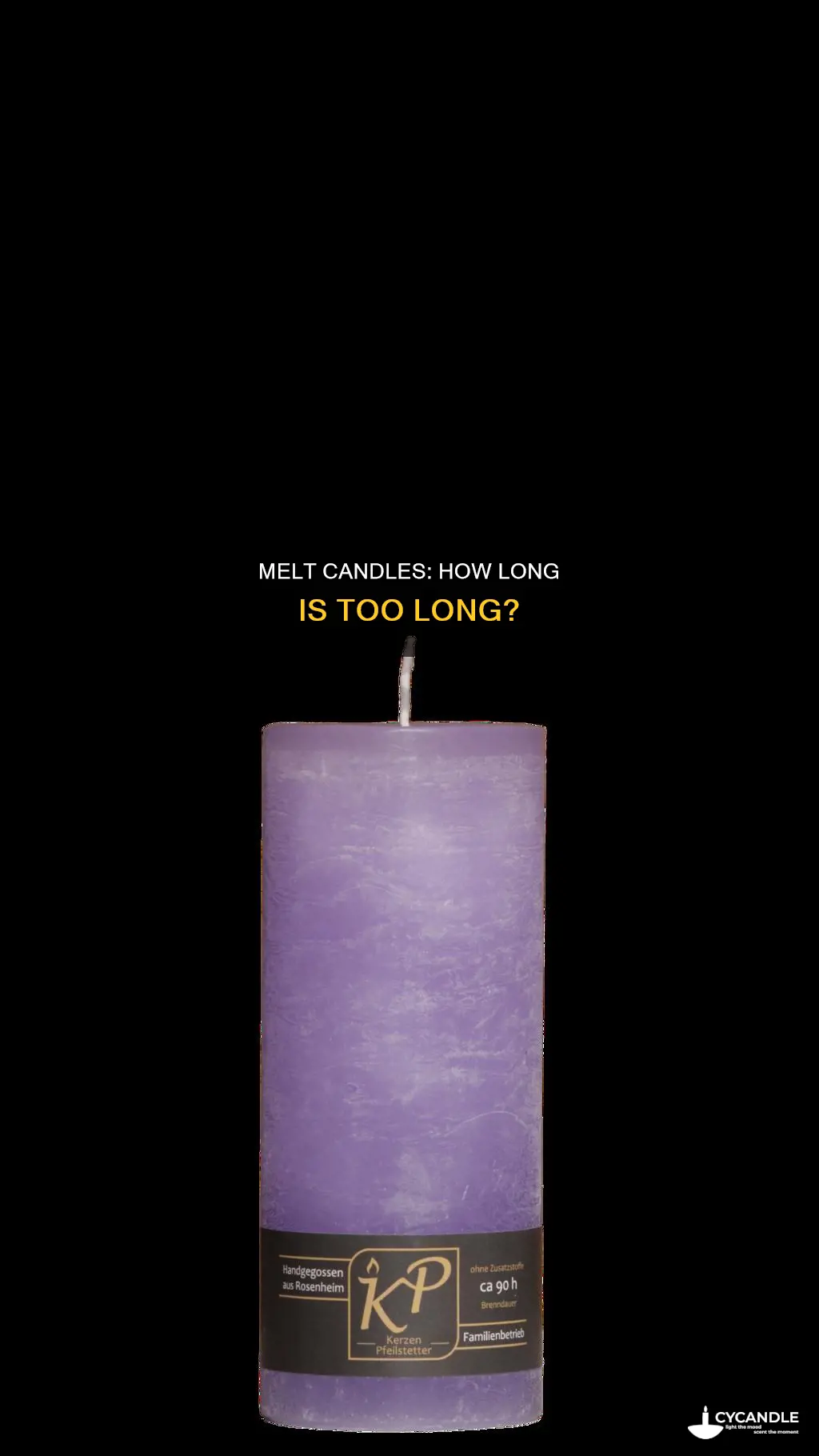 how many hours should you have your melt candle on