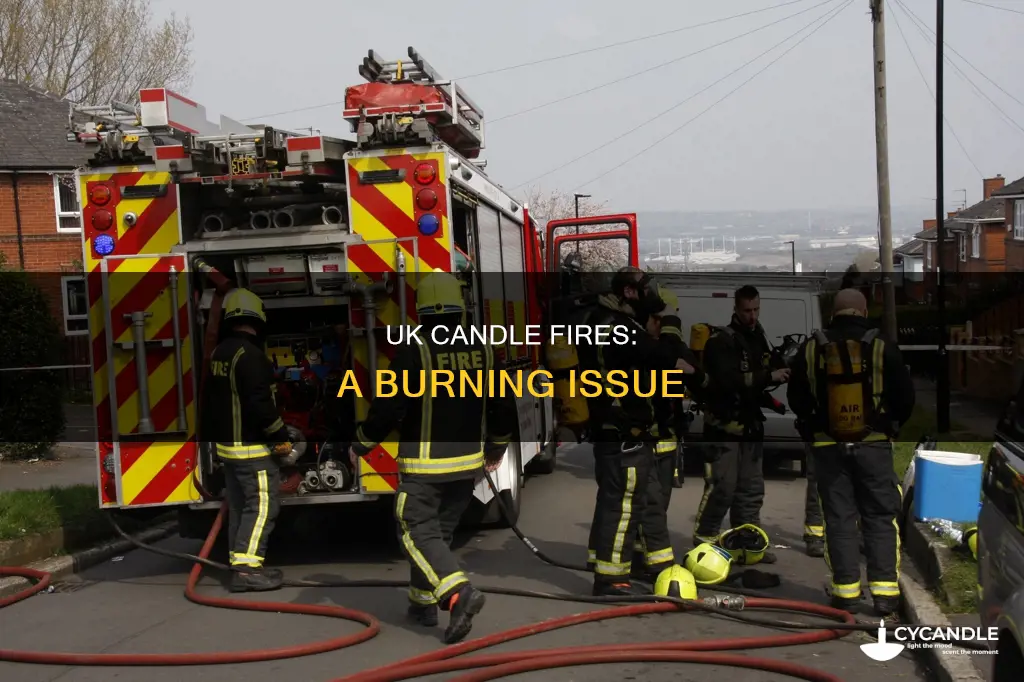how many house fires are caused by candles uk