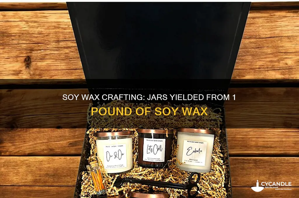 how many jars does 1 lb of soy wax make