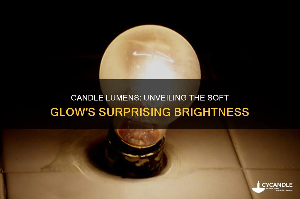 how many lumens does a candle put out