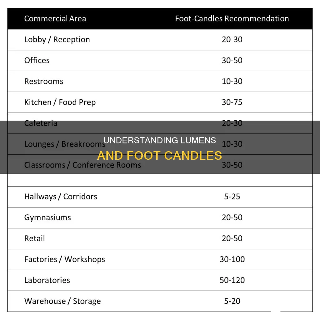 how many lumens is 10 foot candles
