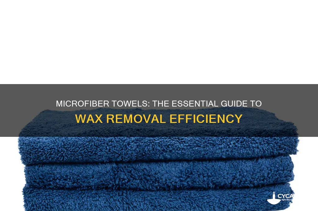 how many microfiber towels to you need to remove wax