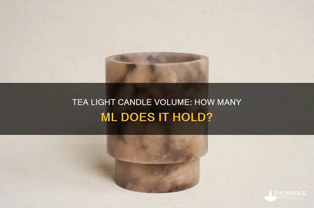 how many ml in a tea light candle