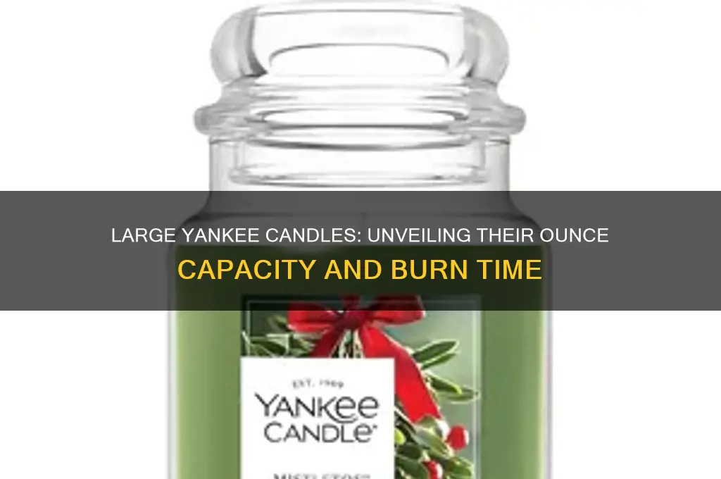 how many ounces are large yankee candles