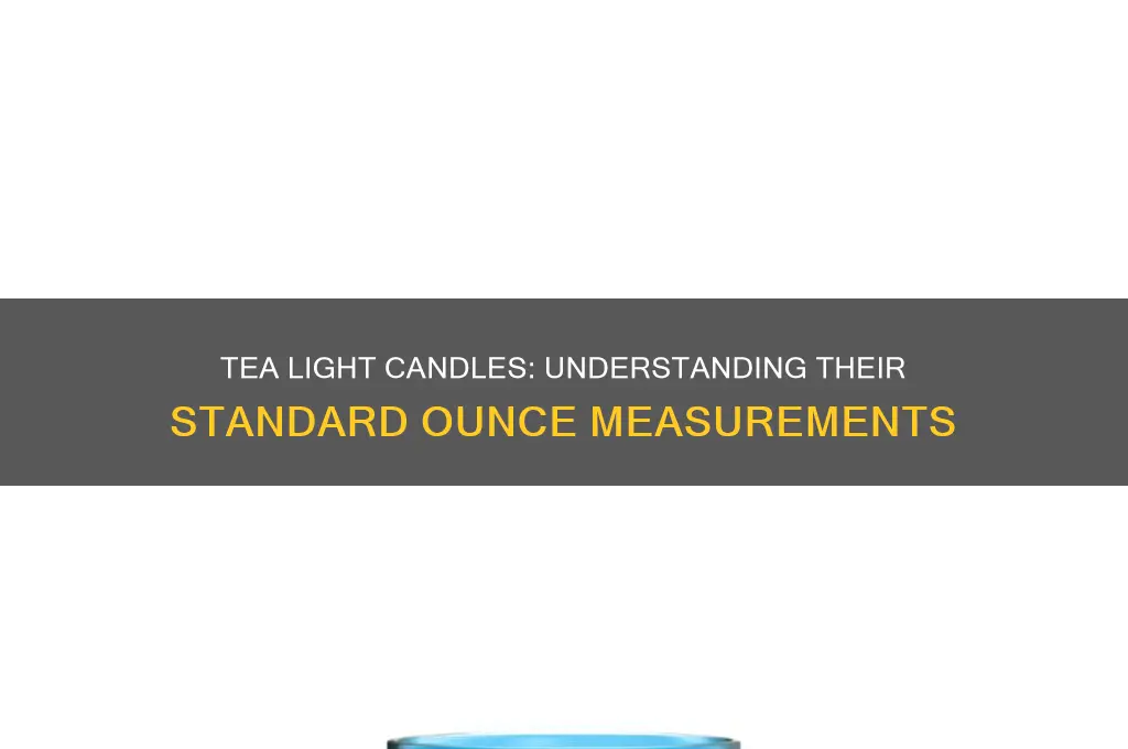 how many ounces are tea light candles