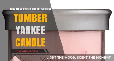 Medium Tumbler Yankee Candle: Ounces and Burn Time Explained